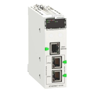 BMENOC0301C - Võrgumoodul, Modicon M580, Ethernet IP/Modbus TCP, kaetud - Schneider Electric - Võrgumoodul, Modicon M580, Ethernet IP/Modbus TCP, kaetud - Schneider Electric - 0