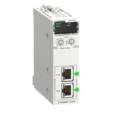 BMXCRA31200 - Modicon X80 RIO Drop E/IP STD - Schneider Electric - Modicon X80 RIO Drop E/IP STD - Schneider Electric - 0