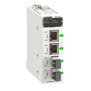 BMXNRP0200C - kiudmuundur, Modicon X80, MM/LC 2CH 100Mb, rasketele tingimustele vastavaks keskkonnale. - Schneider Electric - kiudmuundur, Modicon X80, MM/LC 2CH 100Mb, rasketele tingimustele vastavaks keskkonnale. - Schneider Electric - 0