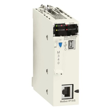 BMXP341000 - Protsessorimoodul, Modicon M340 automaatika platvorm, max 512 diskreetset + 128 analoog I/O, Modbus - Schneider Electric - Protsessorimoodul, Modicon M340 automaatika platvorm, max 512 diskreetset + 128 analoog I/O, Modbus - Schneider Electric - 0