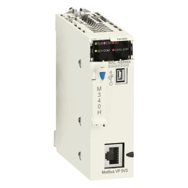 BMXP341000H - Protsessorimoodul, Modicon M340 automaatika platvorm, max 512 diskreetset + 128 analoog I/O, Modbus - Schneider Electric - Protsessorimoodul, Modicon M340 automaatika platvorm, max 512 diskreetset + 128 analoog I/O, Modbus - Schneider Electric - 0