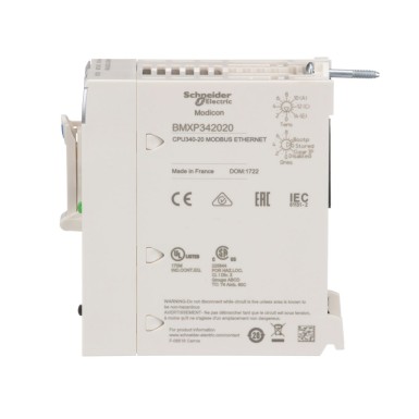 BMXP342020 - Protsessormoodul, Modicon M340 automaatika platvorm, max 1024 diskreetset + 256 analoogi I/O, Modbus, Ethe - Schneider Electric - Protsessormoodul, Modicon M340 automaatika platvorm, max 1024 diskreetset + 256 analoogi I/O, Modbus, Ethe - Schneider Electric - 3