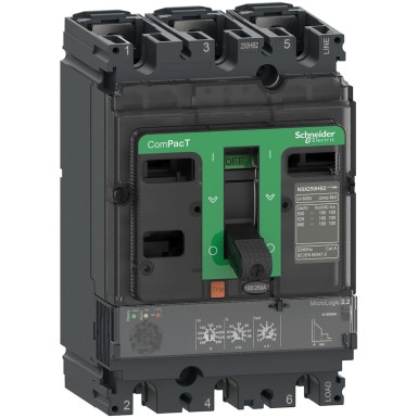 C10B32D040 - Kaitselüliti, ComPacT NSX100B, 25kA/415VAC, 3 poolust, MicroLogic 2.2 päästikuseade 40A - Schneider Electric - Kaitselüliti, ComPacT NSX100B, 25kA/415VAC, 3 poolust, MicroLogic 2.2 päästikuseade 40A - Schneider Electric - 0