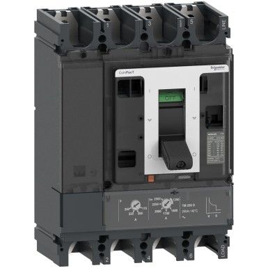 C40F4TM250D1 - Kaitselüliti, ComPacT NSX250 DC PV, 10kA/1000VDC, 4 poolust, TM-DC PV päästik 250A - Schneider Electric - Kaitselüliti, ComPacT NSX250 DC PV, 10kA/1000VDC, 4 poolust, TM-DC PV päästik 250A - Schneider Electric - 0