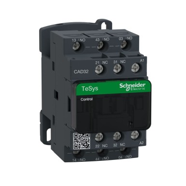 CAD32F7 - Juhtimisrelee, TeSys Deca, 3NO+2NC, 0 kuni 690V, 110VAC 50/60Hz standardspiraal, kruviklamber. - Schneider Electric - Juhtimisrelee, TeSys Deca, 3NO+2NC, 0 kuni 690V, 110VAC 50/60Hz standardspiraal, kruviklamber. - Schneider Electric - 0