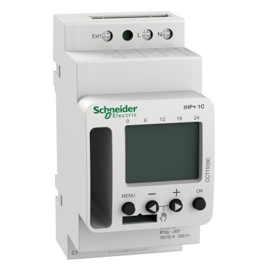 CCT15550 - Acti9 IHP+ 1C (24h/7d) SMARTe programmeeritav ajalüliti - Schneider Electric - Acti9 IHP+ 1C (24h/7d) SMARTe programmeeritav ajalüliti - Schneider Electric - 0