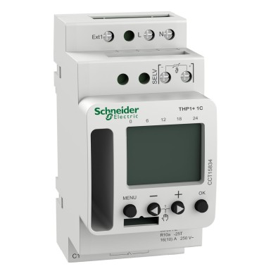 CCT15834 - Acti9 THP1+ 1C (24h/7d) programmeeritav termostaat - Schneider Electric - Acti9 THP1+ 1C (24h/7d) programmeeritav termostaat - Schneider Electric - 0