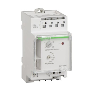 CCT15840 - Acti9 TH7 termostaat 1 tsoon 40 °C kuni +80 °C - Schneider Electric - Acti9 TH7 termostaat 1 tsoon 40 °C kuni +80 °C - Schneider Electric - 0