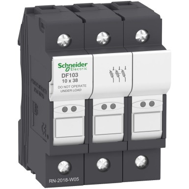 DF103 - Kaitsmekandja, TeSys DF, 3P, 32A, 690VAC, kaitsme suurus 10x38mm - Schneider Electric - Kaitsmekandja, TeSys DF, 3P, 32A, 690VAC, kaitsme suurus 10x38mm - Schneider Electric - 0