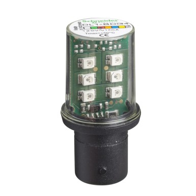 DL1BDG4 - Harmony XVB, kaitstud LED-pirn, BA 15d, punane, pidevvalgus, 120 V AC - Schneider Electric - Harmony XVB, kaitstud LED-pirn, BA 15d, punane, pidevvalgus, 120 V AC - Schneider Electric - 0