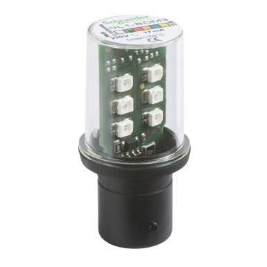 DL1BDM3 - Harmony XVB, kaitstud LED-pirn, BA 15d, roheline, pidevvalgus, 230 V AC - Schneider Electric - Harmony XVB, kaitstud LED-pirn, BA 15d, roheline, pidevvalgus, 230 V AC - Schneider Electric - 0