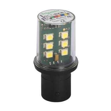 DL1BKB1 - LED-pirn, Harmony XVB, BA15d, valge, vilkuv signalisatsioonitüüp, 24 V AC - Schneider Electric - LED-pirn, Harmony XVB, BA15d, valge, vilkuv signalisatsioonitüüp, 24 V AC - Schneider Electric - 0