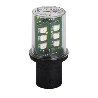 DL1BKG4 - LED-pirn, Harmony XVB, BA15d, punane, vilkuv signalisatsioonitüüp, 120V AC - Schneider Electric - LED-pirn, Harmony XVB, BA15d, punane, vilkuv signalisatsioonitüüp, 120V AC - Schneider Electric - 0