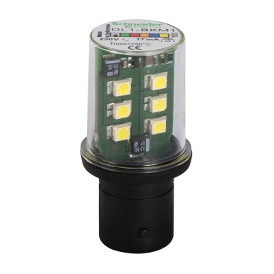 DL1BKM1 - LED-pirn, Harmony XVB, BA15d, valge, vilkuv signalisatsioonitüüp, 230V AC - Schneider Electric - LED-pirn, Harmony XVB, BA15d, valge, vilkuv signalisatsioonitüüp, 230V AC - Schneider Electric - 0