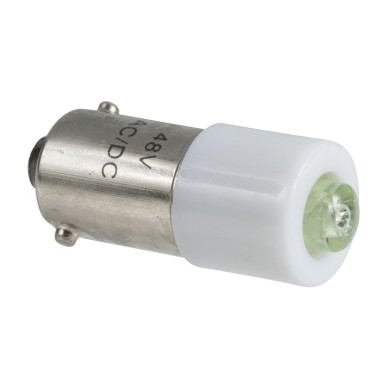 DL1CD0061 - LED-pirn, Harmony XB4, BA9s, valge, 1,2 W, 6 V AC/DC - Schneider Electric - LED-pirn, Harmony XB4, BA9s, valge, 1,2 W, 6 V AC/DC - Schneider Electric - 0