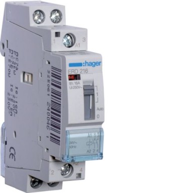 ERD216 - Relee 16A, 2NO, 24V - Hager - Relee 16A, 2NO, 24V - Hager - 0