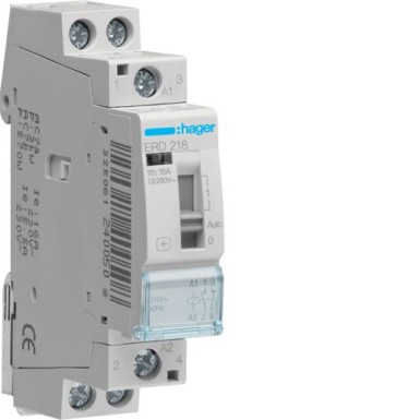 ERD218 - Relee 16A, 1NO+1NC, 24V - Hager - Relee 16A, 1NO+1NC, 24V - Hager - 0