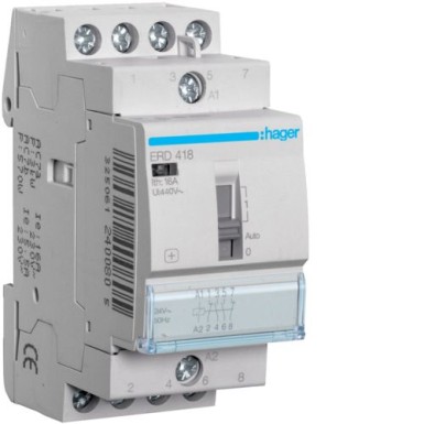 ERD418 - Relee 16A, 2NO+2NC, 24V - Hager - Relee 16A, 2NO+2NC, 24V - Hager - 0