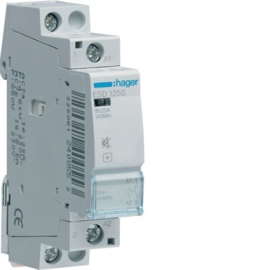 ESD125S - Humfree kontaktor 25A, 1NO, 24V - Hager - Humfree kontaktor 25A, 1NO, 24V - Hager - 0