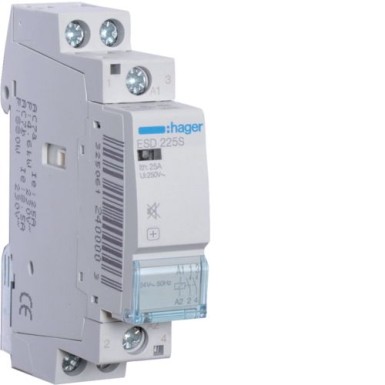 ESD225S - Humfree kontaktor 25A, 2NO, 24V - Hager - Humfree kontaktor 25A, 2NO, 24V - Hager - 0