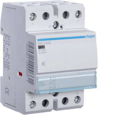 ESD240S - Humfree kontaktor 40A, 2NO, 24V - Hager - Humfree kontaktor 40A, 2NO, 24V - Hager - 0