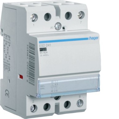 ESD241 - Kontaktor 40A, 2NC, 24V - Hager - Kontaktor 40A, 2NC, 24V - Hager - 0