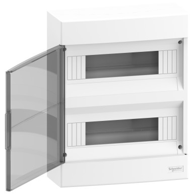 EZ9EUC212 - Modulaarne korpus, Easy9 EU, pind, 2x12 moodulit, 2 maandus/neutraali klemmi, suitsuuks - Schneider Electric - Modulaarne korpus, Easy9 EU, pind, 2x12 moodulit, 2 maandus/neutraali klemmi, suitsuuks - Schneider Electric - 1