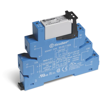 385200240060 - Liidesemoodul (koost 41.52.9.024.0010 + 93.02.0.024), elektromehaaniline relee; 2CO 8A; AGNI kontaktid; 24V AC/DC toide; kaitseklass IP20; kruviklemmid. - Finder - Liidesemoodul (koost 41.52.9.024.0010 + 93.02.0.024), elektromehaaniline relee; 2CO 8A; AGNI kontaktid; 24V AC/DC toide; kaitseklass IP20; kruviklemmid. - Finder - 0