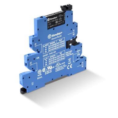 393100240060 - Liidese moodul (koost 34.51.7.024.0010 + 93.63.7.024), elektromehaaniline relee, MasterPlus seeria; 1CO 6A; AGNI kontaktid; 24V AC/DC toide; IP20 kaitseklass; kruviklemmid. - Finder - Liidese moodul (koost 34.51.7.024.0010 + 93.63.7.024), elektromehaaniline relee, MasterPlus seeria; 1CO 6A; AGNI kontaktid; 24V AC/DC toide; IP20 kaitseklass; kruviklemmid. - Finder - 0