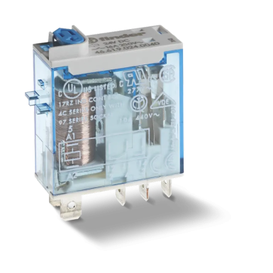 466190240040 - Miniatuurne tööstuslik elektromehaaniline relee; Paigaldamine pistikupessa või Faston otsikutesse (4,8x0,5mm); 1CO 16A; AGNI kontaktid; 24V DC mähis; RTII niiskuskaitse; Valikud: Testnupp + fur.InDicator - Finder - Miniatuurne tööstuslik elektromehaaniline relee; Paigaldamine pistikupessa või Faston otsikutesse (4,8x0,5mm); 1CO 16A; AGNI kontaktid; 24V DC mähis; RTII niiskuskaitse; Valikud: Testnupp + fur.InDicator - Finder - 0