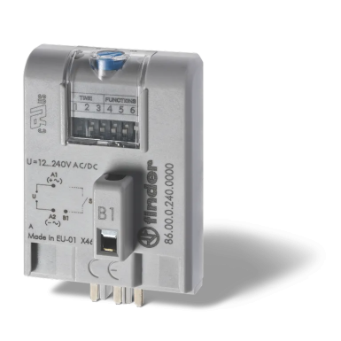 860002400000 - Taimermoodul multifunktsionaalne (AI, DI, SW, BE, CE, DE, EE, FE); kasutamiseks koos releega, paigaldamine pistikupessa; Toide 12...240V AC/DC; aja reguleerimine 0,05c ... 100h; kaitseaste IP20. - Finder - Taimermoodul multifunktsionaalne (AI, DI, SW, BE, CE, DE, EE, FE); kasutamiseks koos releega, paigaldamine pistikupessa; Toide 12...240V AC/DC; aja reguleerimine 0,05c ... 100h; kaitseaste IP20. - Finder - 0