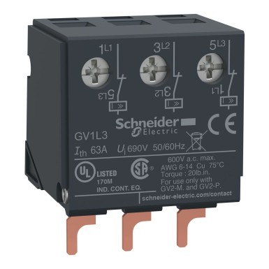 GV1L3 - voolu piiraja, TeSys Deca, 32A/690V, aktiveerimine 1,5kA, Iq 100kA@400V, seadme paigaldus - Schneider Electric - voolu piiraja, TeSys Deca, 32A/690V, aktiveerimine 1,5kA, Iq 100kA@400V, seadme paigaldus - Schneider Electric - 0