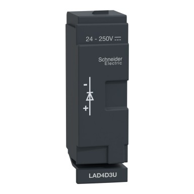 LAD4D3U - D40A kuni D65A diood 24250VDC supressor - Schneider Electric - D40A kuni D65A diood 24250VDC supressor - Schneider Electric - 0