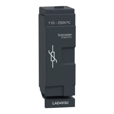 LAD4V3U - TeSys D - häirete summutamise moodul - varistor - 110..250Vac/dc - Schneider Electric - TeSys D - häirete summutamise moodul - varistor - 110..250Vac/dc - Schneider Electric - 0