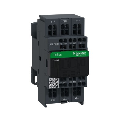 LC1D093B7 - Kontaktor, TeSys Deca, 3P(3 NO), AC-3/AC-3e, 0 kuni 440V, 9A, 24VAC 50/60Hz mähis, vedruga - Schneider Electric - Kontaktor, TeSys Deca, 3P(3 NO), AC-3/AC-3e, 0 kuni 440V, 9A, 24VAC 50/60Hz mähis, vedruga - Schneider Electric - 0