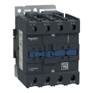 LC1D40004M7 - Kontaktor TeSys Deca 4-pooluseline AC1 440V 60 A mähis 220 V AC - Schneider Electric - Kontaktor TeSys Deca 4-pooluseline AC1 440V 60 A mähis 220 V AC - Schneider Electric - 0