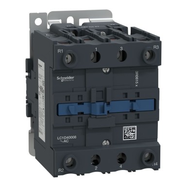 LC1D40008E7 - TeSys D kontaktor 4P(2 NO + 2 NC) AC1 <= 440 V 60 A 48 V AC 50/60 Hz mähis - Schneider Electric - TeSys D kontaktor 4P(2 NO + 2 NC) AC1 <= 440 V 60 A 48 V AC 50/60 Hz mähis - Schneider Electric - 0