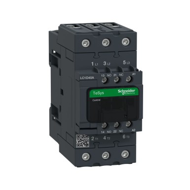 LC1D40AM7 - Kontaktor, TeSys Deca, 3P(3 NO), AC-3/AC-3e, 0 kuni 440V, 40A, 220VAC 50/60Hz mähis. - Schneider Electric - Kontaktor, TeSys Deca, 3P(3 NO), AC-3/AC-3e, 0 kuni 440V, 40A, 220VAC 50/60Hz mähis. - Schneider Electric - 0