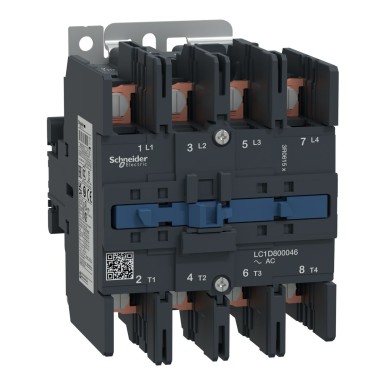 LC1D800046P7 - Kontaktor, TeSys Deca, 4P(4NO), AC-1 <=440 V 125 A, 230 V AC 50/60 Hz mähis, rõngaklemmid - Schneider Electric - Kontaktor, TeSys Deca, 4P(4NO), AC-1 <=440 V 125 A, 230 V AC 50/60 Hz mähis, rõngaklemmid - Schneider Electric - 0