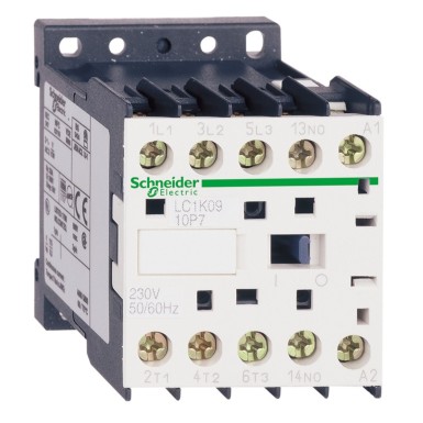 LC1K1610E7 - TeSys K kontaktor 3P AC3 <= 440 V 16 A 1 NO ab. 48 V vahelduvvoolu mähis - Schneider Electric - TeSys K kontaktor 3P AC3 <= 440 V 16 A 1 NO ab. 48 V vahelduvvoolu mähis - Schneider Electric - 0