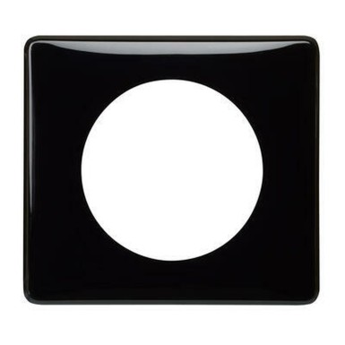 066681 - Céliane plate - Lacquered - 1 station - Black finish - Ref: 066681 - Legrand - Céliane plate - Lacquered - 1 station - Black finish - Ref: 066681 - Legrand - 0