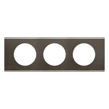 069033 - 3G PLATE BLACK NICKEL - Legrand - 3G PLATE BLACK NICKEL - Legrand - 0