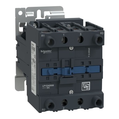 LP1D40008BD - TeSys Deca kontaktor 4P (2 NO + 2 NC) AC1 <= 440 V 60 A 24 V DC mähis - Schneider Electric - TeSys Deca kontaktor 4P (2 NO + 2 NC) AC1 <= 440 V 60 A 24 V DC mähis - Schneider Electric - 0