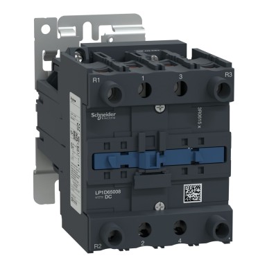 LP1D65008BD - TeSys LP1D - kontaktor - 4P (2NO+2O) - AC-1 440V - 80A - 24Vdc mähis. - Schneider Electric - TeSys LP1D - kontaktor - 4P (2NO+2O) - AC-1 440V - 80A - 24Vdc mähis. - Schneider Electric - 0