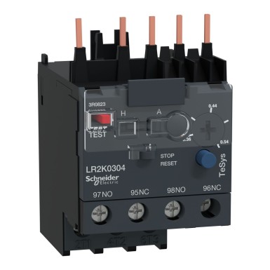 LR2K0304 - TeSys K diferentsiaalsed termilised ülekoormusreleed 0,36...0,54 A klass 10A - Schneider Electric - TeSys K diferentsiaalsed termilised ülekoormusreleed 0,36...0,54 A klass 10A - Schneider Electric - 0