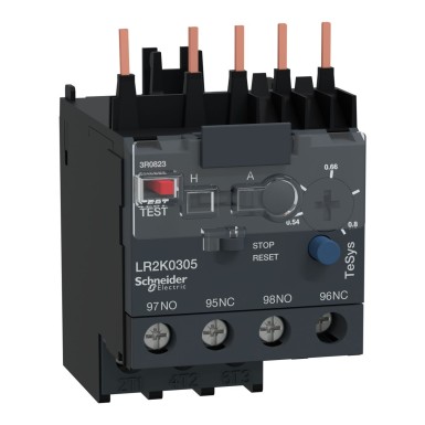 LR2K0305 - TeSys K diferentsiaalsed termilised ülekoormusreleed 0,54...0,8 A klass 10A - Schneider Electric - TeSys K diferentsiaalsed termilised ülekoormusreleed 0,54...0,8 A klass 10A - Schneider Electric - 0