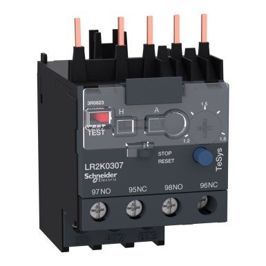 LR2K0307 - TeSys K diferentsiaalsed termilised ülekoormusreleed 1,2...1,8 A klass 10A - Schneider Electric - TeSys K diferentsiaalsed termilised ülekoormusreleed 1,2...1,8 A klass 10A - Schneider Electric - 0