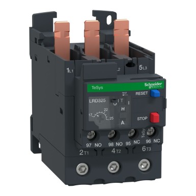 LR3D325 - Termiline ülekoormusrelee, TeSys Deca, 690VAC, 17 kuni 25A, 1NO+1NC, klass 10A, D40A...D65A tasakaalustamata koormuste jaoks. - Schneider Electric - Termiline ülekoormusrelee, TeSys Deca, 690VAC, 17 kuni 25A, 1NO+1NC, klass 10A, D40A...D65A tasakaalustamata koormuste jaoks. - Schneider Electric - 0