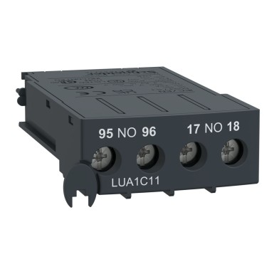 LUA1C11 - Abikontakt, TeSys Ultra, 1NO + 1NC, 0 kuni 250VAC/DC, vea signalisatsiooniks - Schneider Electric - Abikontakt, TeSys Ultra, 1NO + 1NC, 0 kuni 250VAC/DC, vea signalisatsiooniks - Schneider Electric - 0