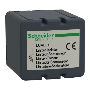 LUALF1 - Voolu piiraja padrun, TeSys Ultra, aktiveerimine 50kA, Iq 130kA@440V, kasutamiseks koos piiraja katkestiga. - Schneider Electric - Voolu piiraja padrun, TeSys Ultra, aktiveerimine 50kA, Iq 130kA@440V, kasutamiseks koos piiraja katkestiga. - Schneider Electric - 0